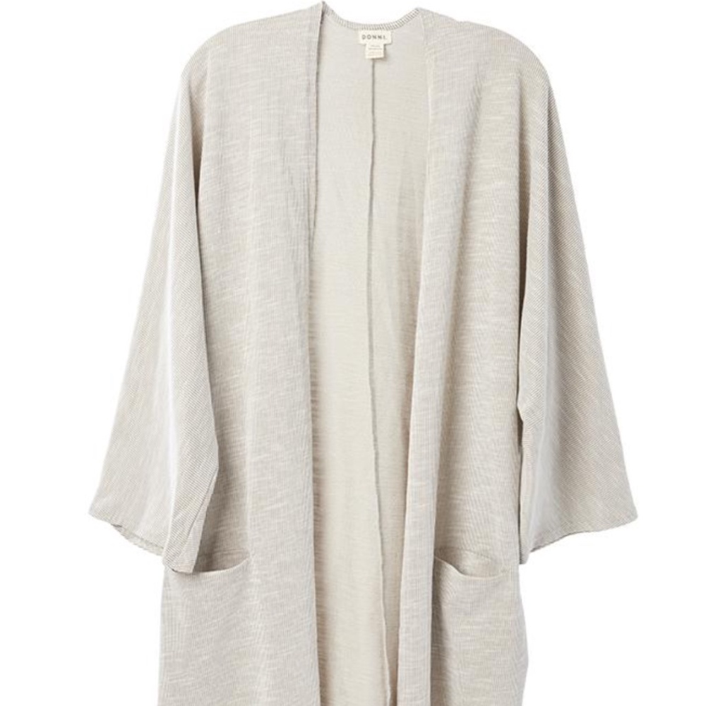 DONNI. Ribbed Sweater Coat